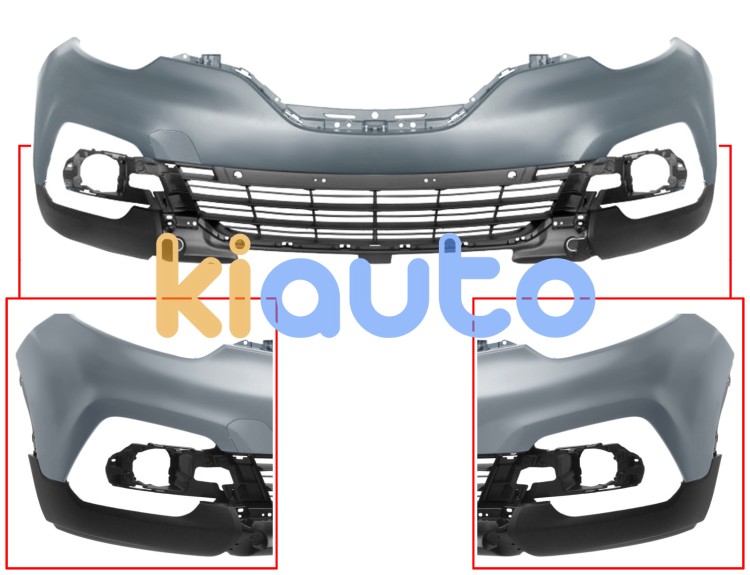 Parachoques renault captur 2017-2019 delantero / con 2 sensor / imprimado OE 620227465R