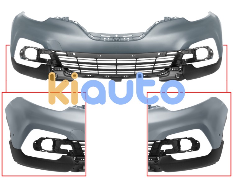 Parachoques renault captur 2017-2019 delantero / con 4 sensor / con park assist / imprimado OE 620227871R / 620225924R