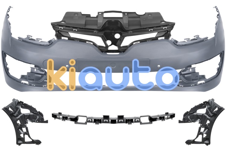 Parachoques renault megane 2014-2016 delantero / 3/5 puertas / con soportes / con 2 sensor / imprimado OE 620221121R