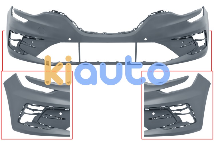 Parachoques renault megane 2020-2023 delantero / con 4 sensor / imprimado OE 601981009R