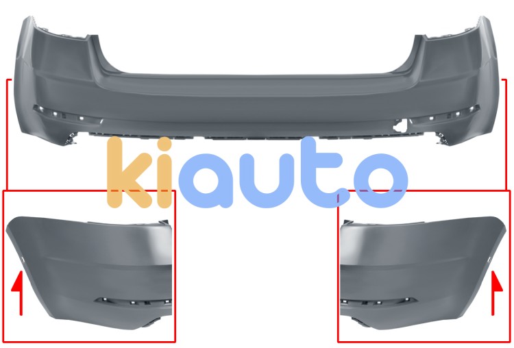 Parachoques skoda octavia 2017-2020 trasero / combi / con sensor OE 5E9807421H
