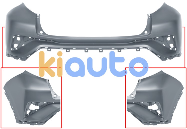 Parachoques toyota c-hr 2020-2023 trasero / superior / imprimado OE 52159F4907