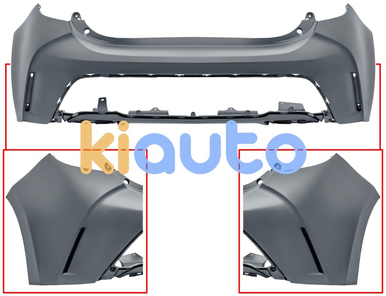 Parachoques toyota corolla 2019-2023 trasero / 5 puertas / imprimado OE 52159-0Z949 / 521590Z949
