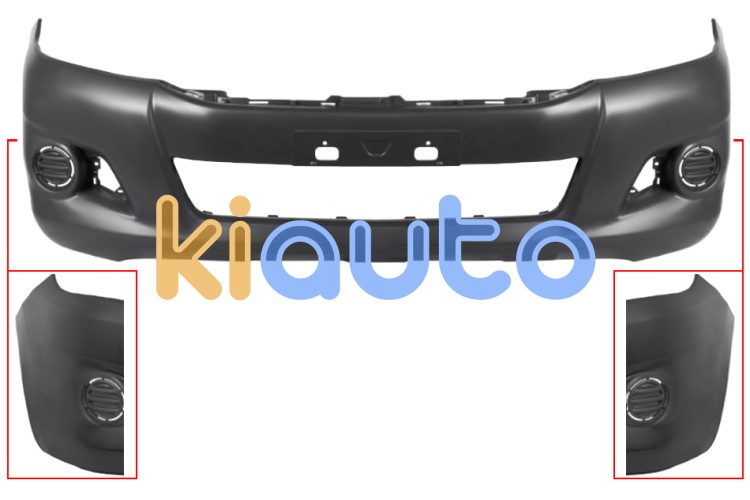Parachoques toyota hilux 2011-2016 delantero / sin moldura aleta / sin rejilla OE 521190K290