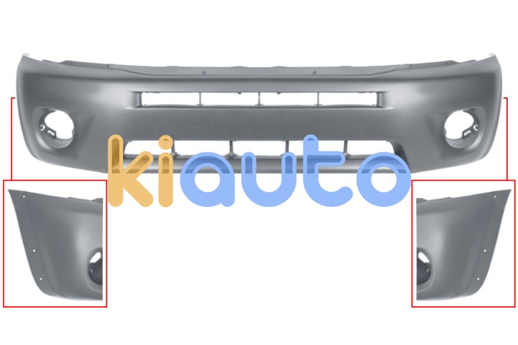 Parachoques toyota rav4 2003-2006 delantero / con antinieblas / con moldura aleta / imprimado OE 5211942923