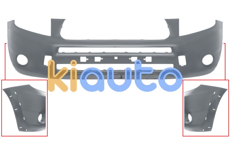 Parachoques toyota rav4 2006-2009 delantero / con antinieblas / con moldura aleta / imprimado OE 5211942964