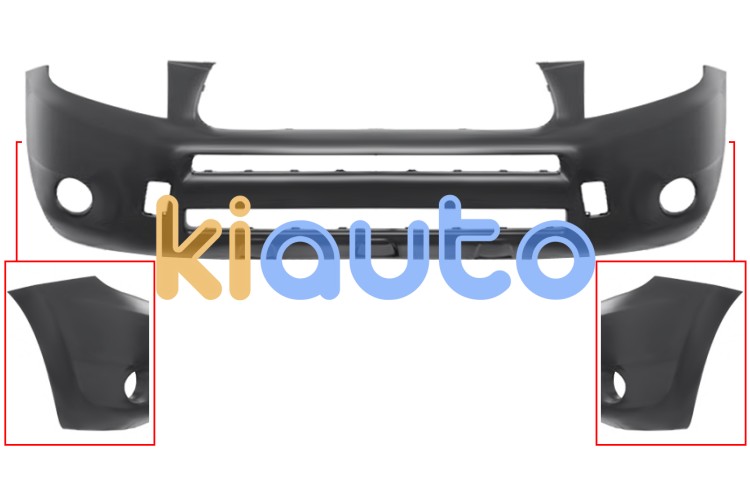 Parachoques toyota rav4 2006-2009 delantero / con antinieblas / sin moldura aleta OE 5211942925