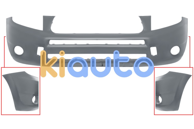 Parachoques toyota rav4 2006-2009 delantero / con antinieblas / sin moldura aleta / imprimado OE 5211942925