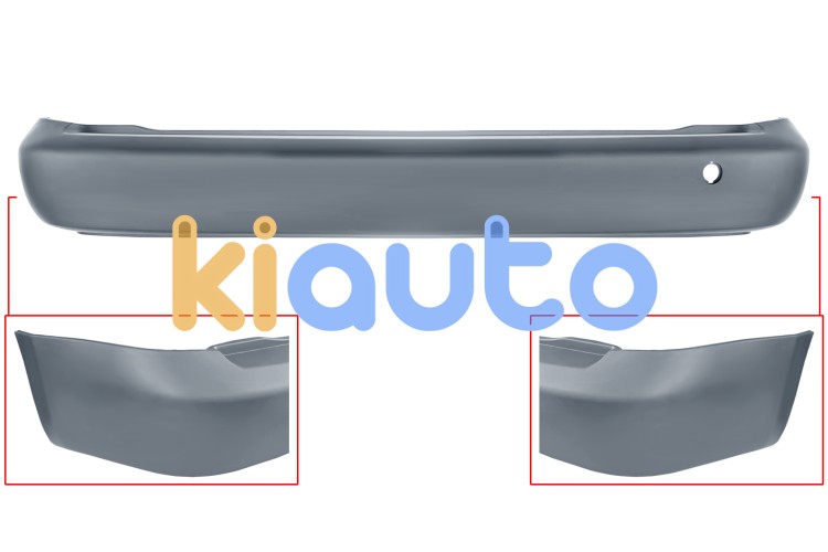 Parachoques volkswagen caddy 2010-2015 trasero / chasis corto / imprimado OE 2K3807417BGRU / 2K3807417DGRU / 2K3807417MGRU