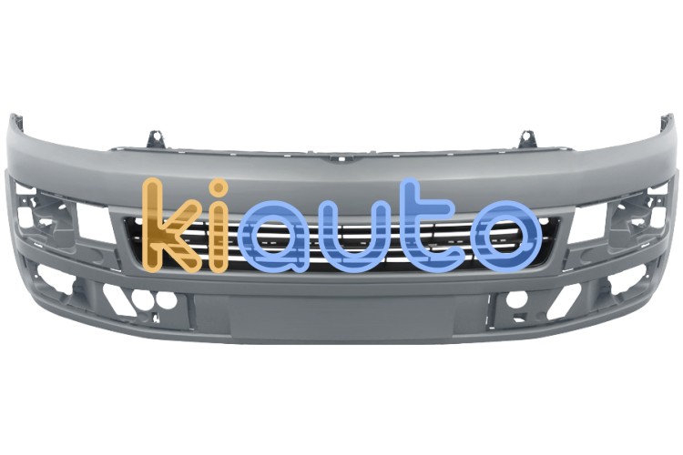 Parachoques volkswagen caravelle 2010-2015 delantero / con agujeros moldura cromada / imprimado OE 7E5807217DGRU