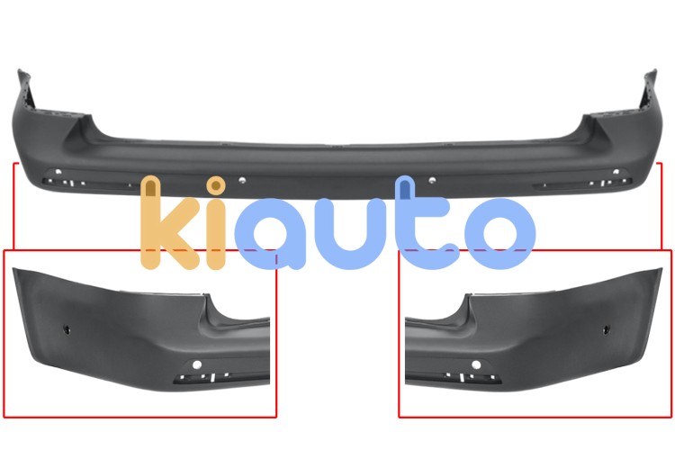 Parachoques volkswagen caravelle 2015-2020 trasero / 2 puertas traseras / con 6 sensor / con park assist OE 7LA807417K9B9
