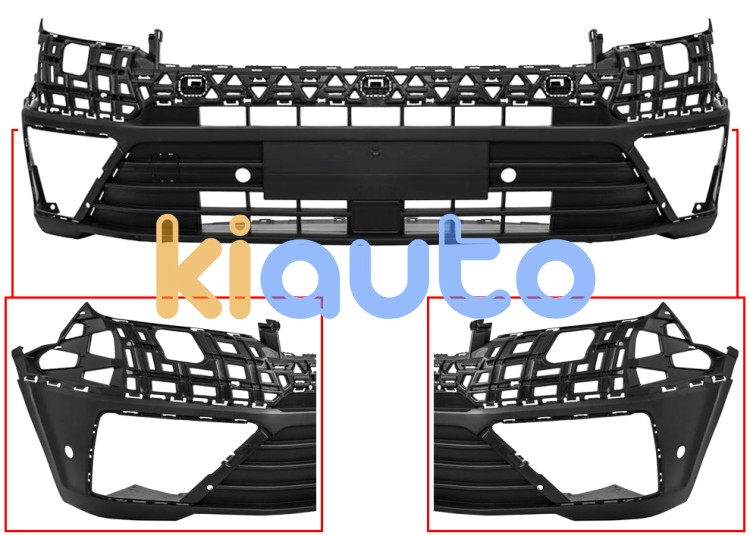Parachoques volkswagen crafter 2017-> delantero / inferior / con sensor / con park assist OE 7C0807217A9B9