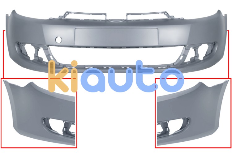 Parachoques volkswagen golf vi 2008-2012 delantero / imprimado OE 5K0807217BLGRU