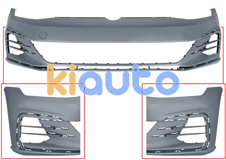 Parachoques volkswagen golf vii 2017-2020 delantero / modelo gti / gtd / imprimado OE 5G0807217NKGRU