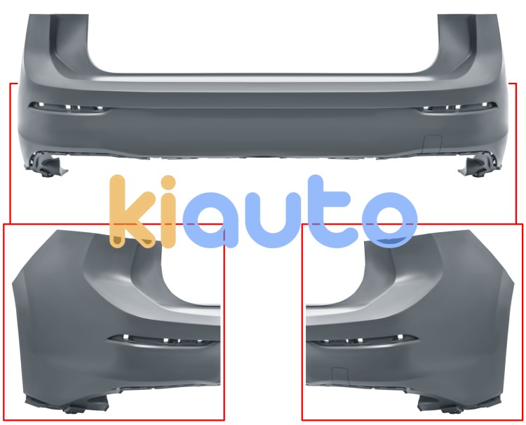 Parachoques volkswagen golf viii 2020-> trasero / modelo gti / gtd / imprimado OE 5H6807417SGRU