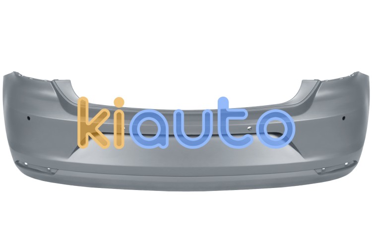 Parachoques volkswagen polo 2014-2017 trasero / escape pequeño / con sensor / imprimado OE 6C6807417GRU