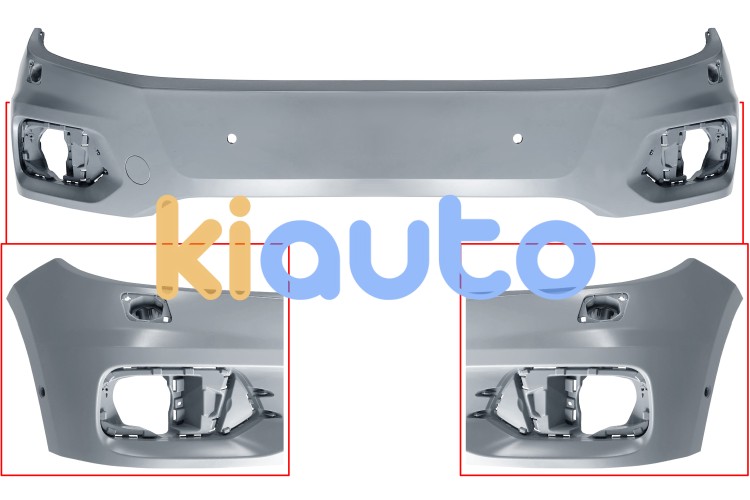 Parachoques volkswagen tiguan 2011-2016 delantero / off road / con lavafaros / con sensor / con park assist / imprimado OE 5N0807217FBGRU