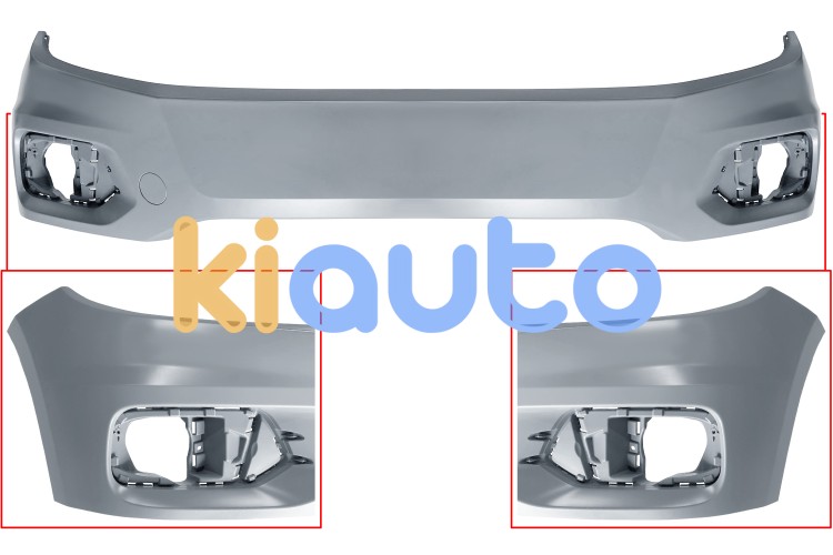 Parachoques volkswagen tiguan 2011-2016 delantero / off road / imprimado OE 5N0807217ESGRU