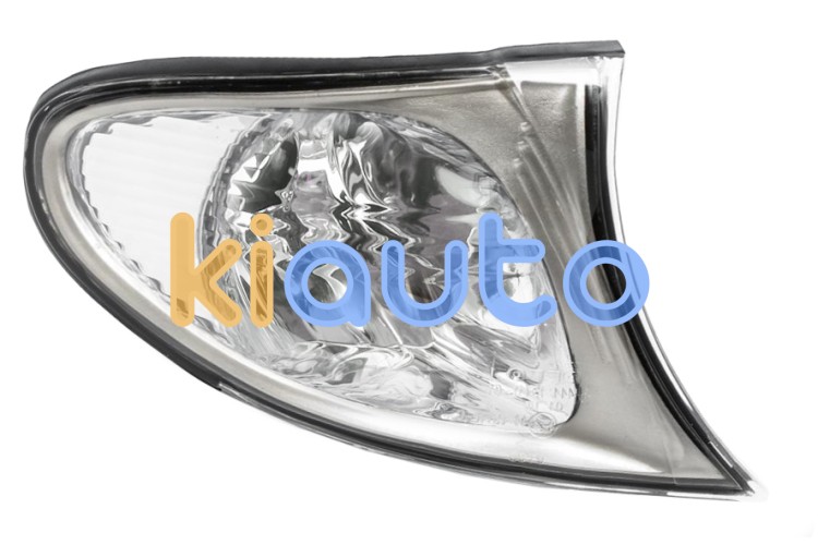 Piloto delantero bmw serie 3 (e46) 2001-2005 blanco / borde cromado derecho OE 63136915378 / 63137165854 / 6915378