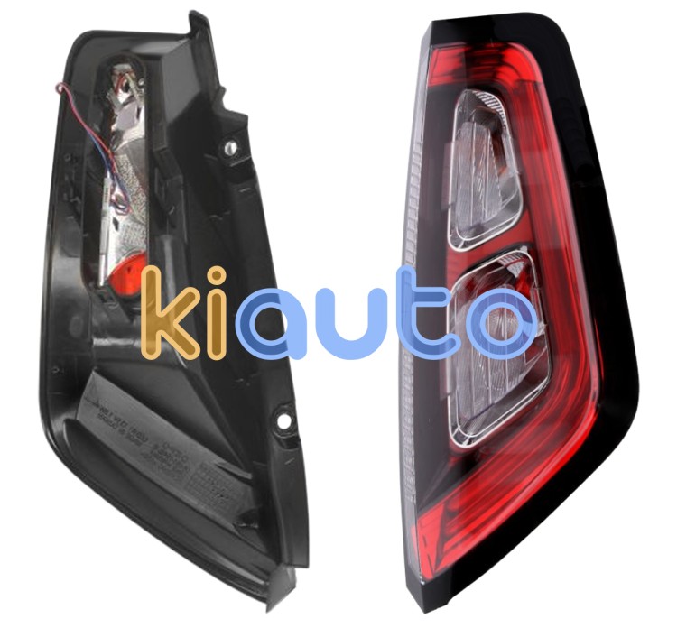 Piloto trasero fiat punto evo 2009-2012 portalamparas union con clips / base negra / roja / led / derecho OE 51849739 / 51927096 / 51913735