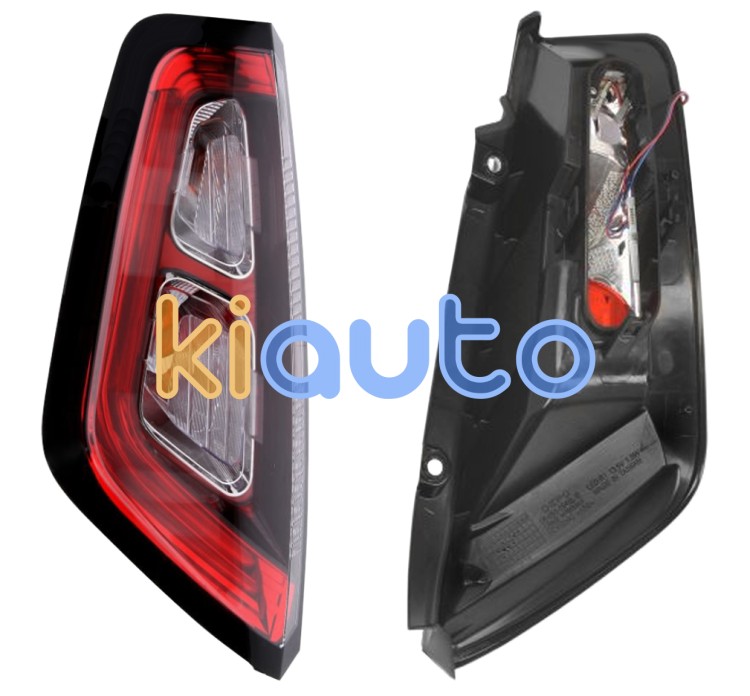 Piloto trasero fiat punto evo 2009-2012 portalamparas union con clips / base negra / roja / led / izquierdo OE 51849738 / 51901097 / 51913736