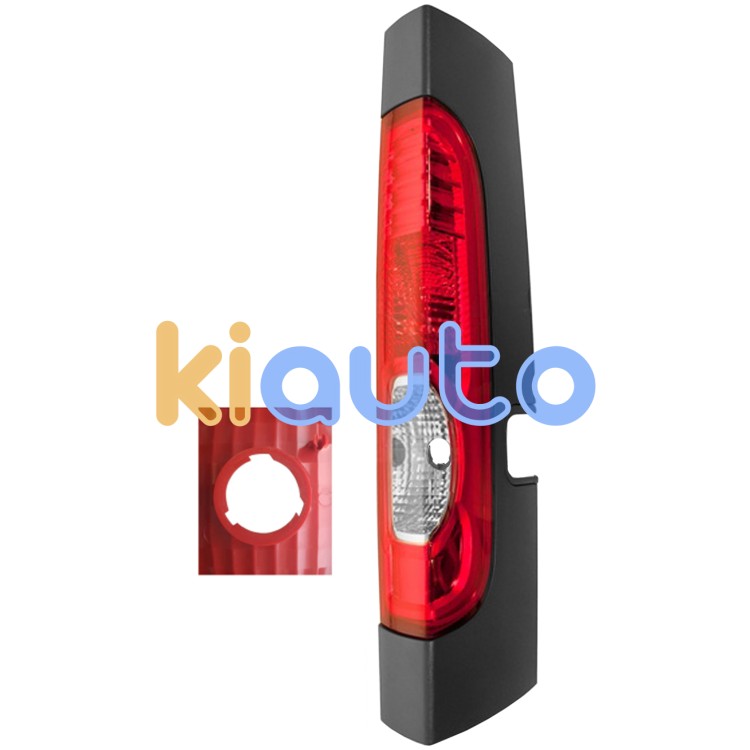 Piloto trasero nissan primastar 2007-2016 superior / 3 pestañas / 1 porton trasero / con marco para con puerta lateral / derecho OE 8200415251 / 93854432 / 89318420