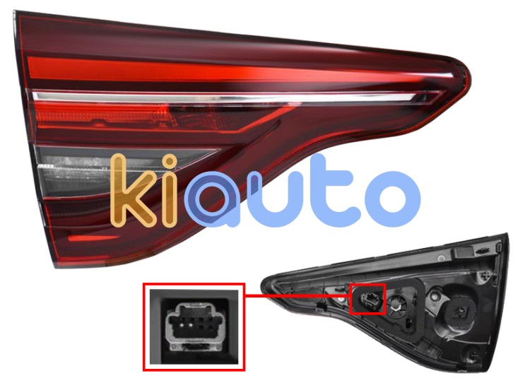 Piloto trasero renault clio 2019-2023 interior / conector 4 pins / izquierdo OE 265553226R