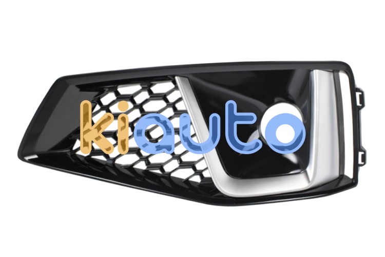 Rejilla audi a4 2018-2019 parachoques delantero / modelo s-line / con antiniebla / moldura gris plata / negra brillante / izquierda OE 8W0807681JRU6