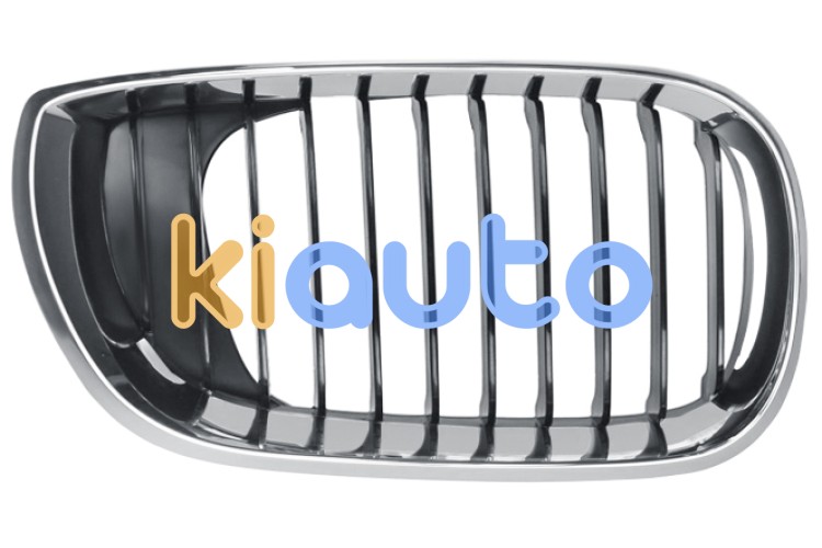 Rejilla bmw serie 3 (e46) 2001-2005 frente marco cromado / lamas negras / derecha OE 51137030546