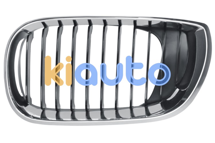 Rejilla bmw serie 3 (e46) 2001-2005 frente marco cromado / lamas negras / izquierda OE 51137030545