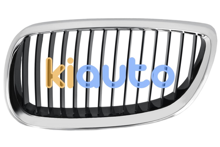 Rejilla bmw serie 3 (e90-e91) 2009-2012 frente / modelo m3 / marco cromado / lamas negras izquierda OE 51137157275