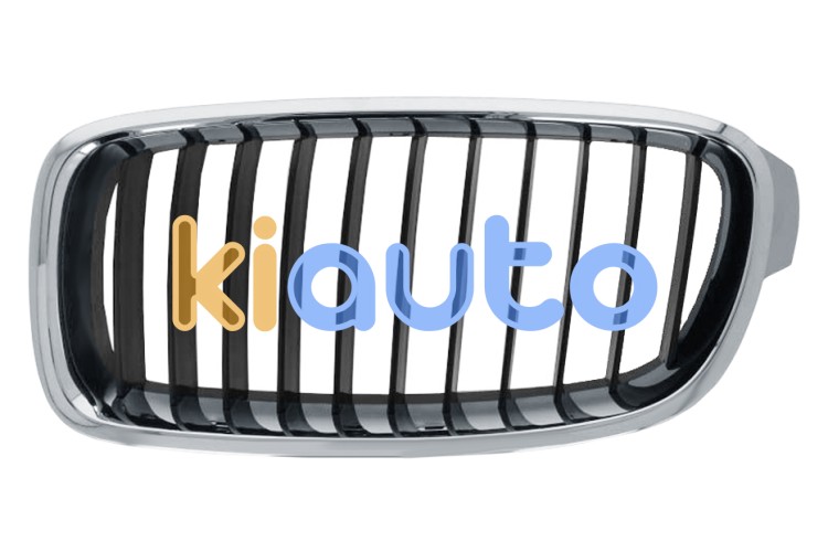 Rejilla bmw serie 3 (f30-f31) 2012-2015 frente / basis / marco cromado / lamas negras / izquierda OE 51137255411