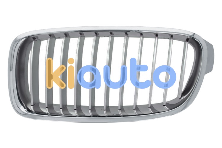 Rejilla bmw serie 3 (f30-f31) 2012-2015 frente / modern / marco cromado / lamas gris plata / izquierda OE 51137263479