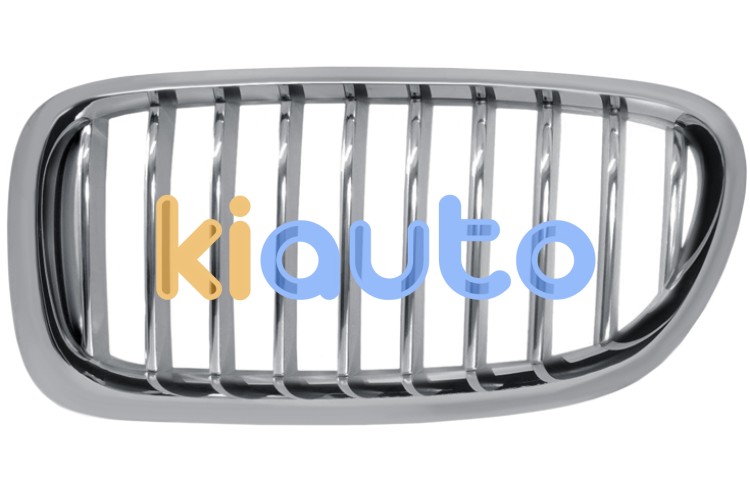 Rejilla bmw serie 5 (f10-f11) 2013-2016 frente / marco cromada / lamas cromadas / titanio / izquierda OE 51137340319