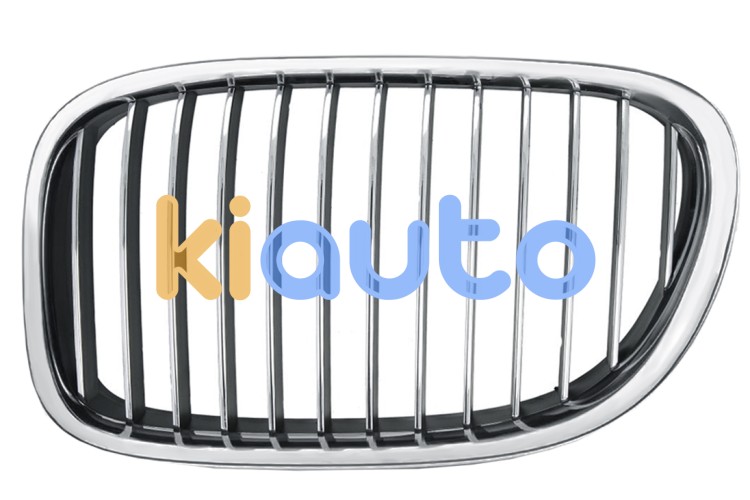 Rejilla bmw serie 7 (f01-f02) 2009-2012 frente / marco cromado / lamas negras / izquierda OE 51117184151