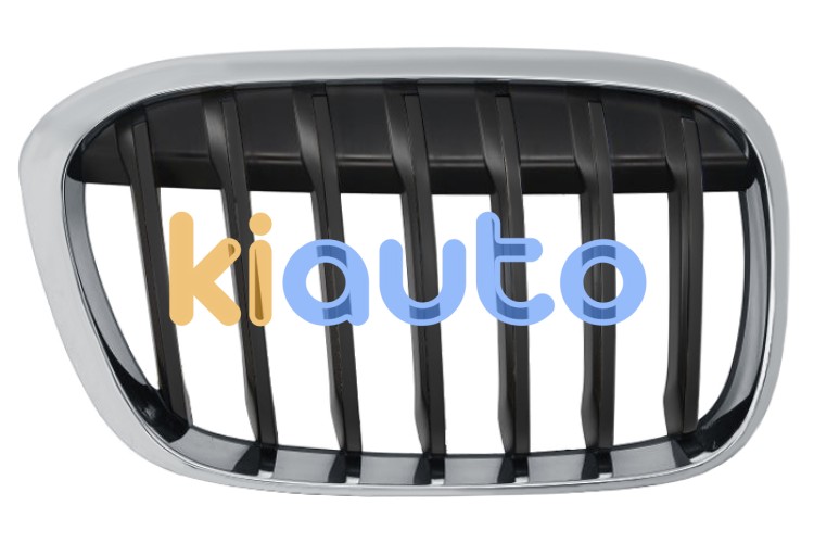 Rejilla bmw x1 (f48) 2015-2019 frente / marco cromado / lamas negras / derecha OE 51137354824