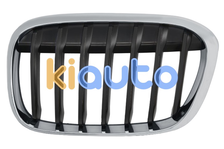 Rejilla bmw x1 (f48) 2015-2019 frente / marco cromado / lamas negras / izquierda OE 51137354823