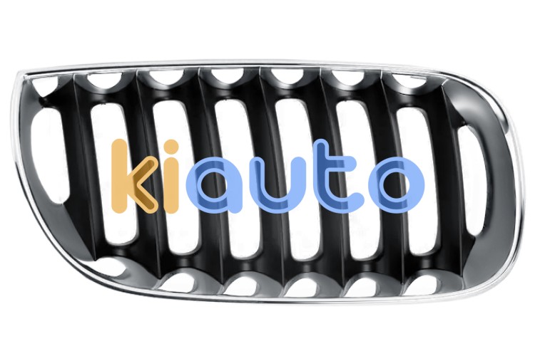 Rejilla bmw x3 (e83) 2004-2006 frente / marco cromado / lamas negras / derecha OE 51133414904