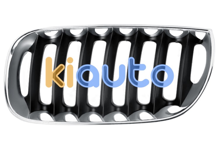 Rejilla bmw x3 (e83) 2004-2006 frente / marco cromado / lamas negras / izquierda OE 51133414903