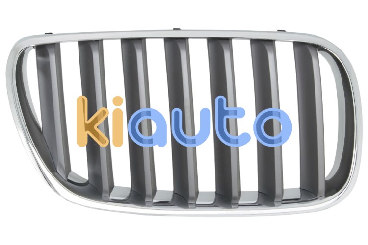 Rejilla bmw x3 (e83) 2006-2010 frente / marco cromado / lamas titanio negro / derecha OE 51113420092
