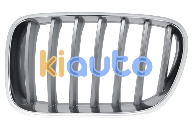Rejilla bmw x3 (f25) 2010-2014 frente / marco cromado / lamas gris titanio / izquierda OE 51117237421