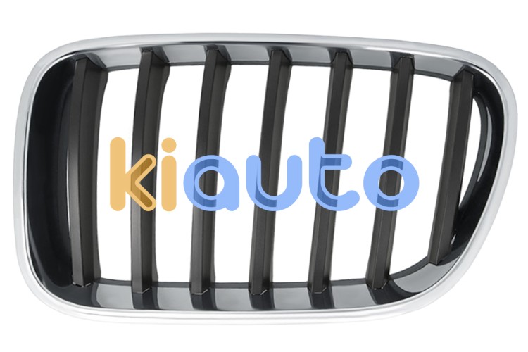 Rejilla bmw x3 (f25) 2010-2014 frente / marco cromado / lamas negras / izquierda OE 51117510725