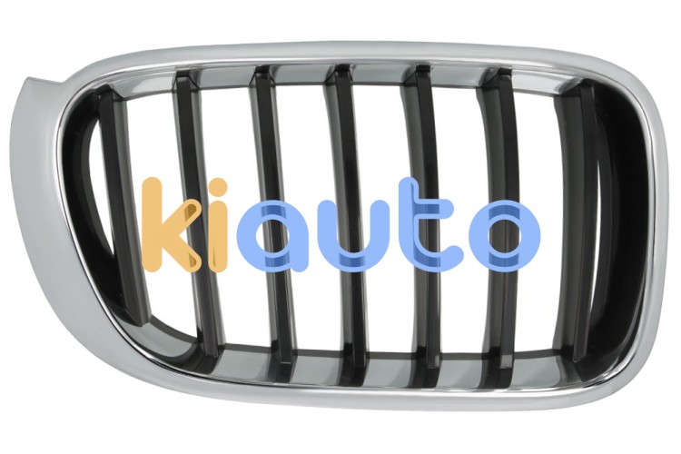 Rejilla bmw x3 (f25) 2014-2017 frente / marco cromado / lamas negras / derecha OE 51117338572