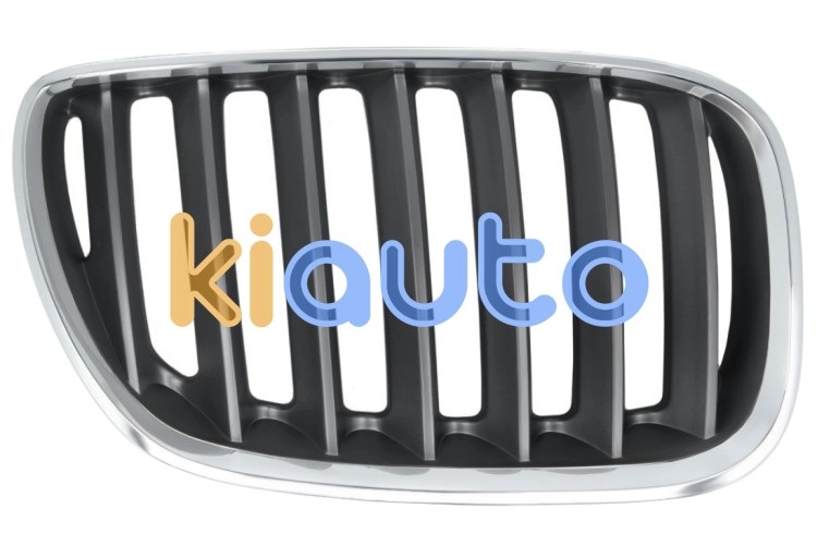 Rejilla bmw x5 (e53) 2004-2006 frente / marco cromado / lamas negras derecha OE 51137113734
