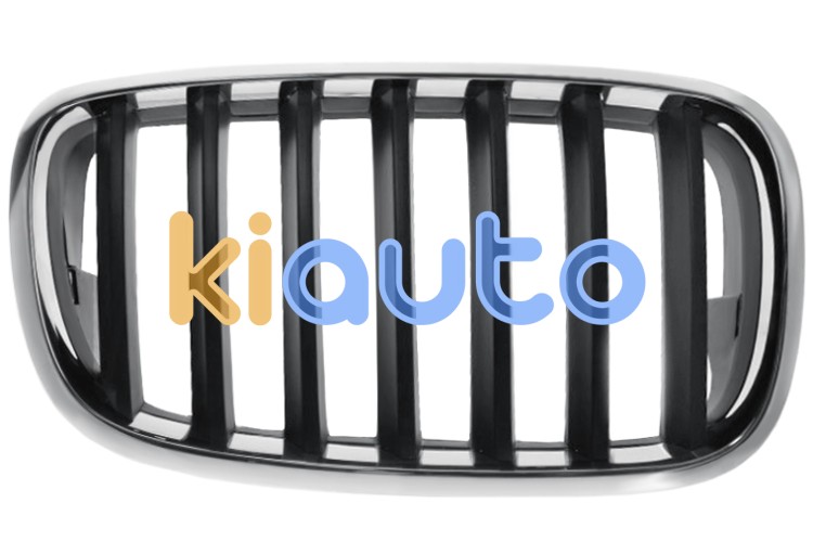 Rejilla bmw x5 (e70) 2010-2013 frente / marco cromado / lamas negras / derecha OE 51137157688