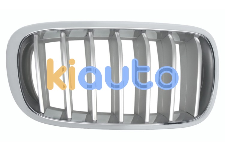 Rejilla bmw x6 (f16) 2014-2019 frente / marco cromado / lamas titanio / derecha OE 51117303108
