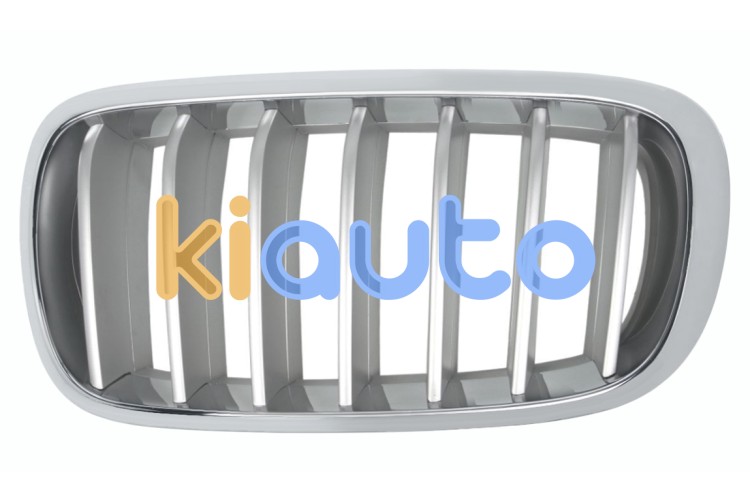 Rejilla bmw x6 (f16) 2014-2019 frente / marco cromado / lamas titanio / izquierda OE 51117303107