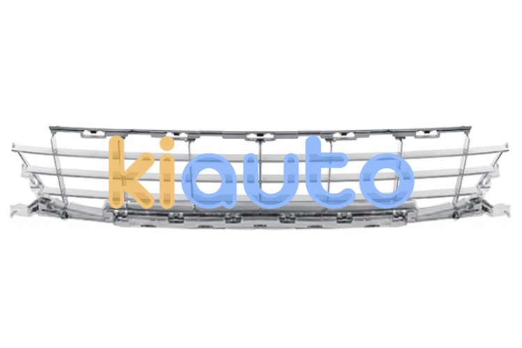 Rejilla peugeot 207 2007-2009 parachoques delantero / modelo sport / inferior / molduras cromadas / central OE 7414QG