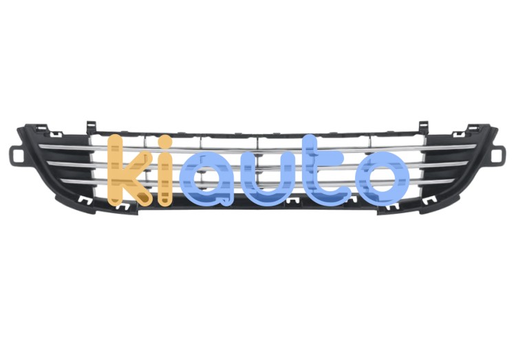 Rejilla peugeot 207 2009-2012 parachoques delantero / inferior / molduras cromadas / central OE 7422C4