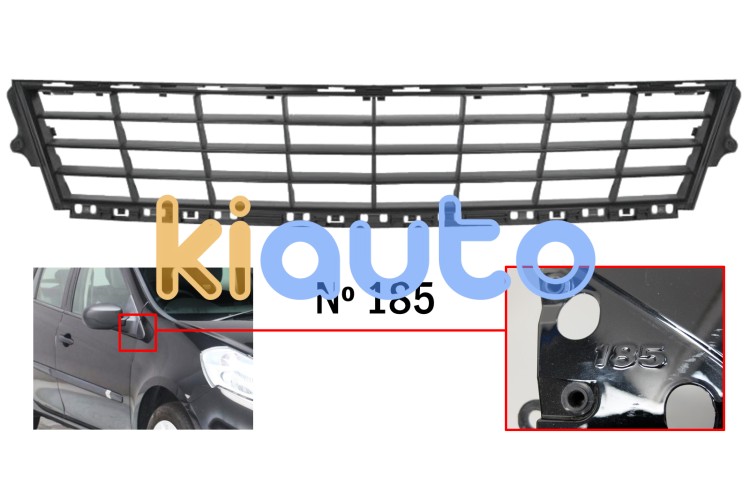 Rejilla renault clio 2009-2013 parachoques delantero / modelo 185 OE 622541459R
